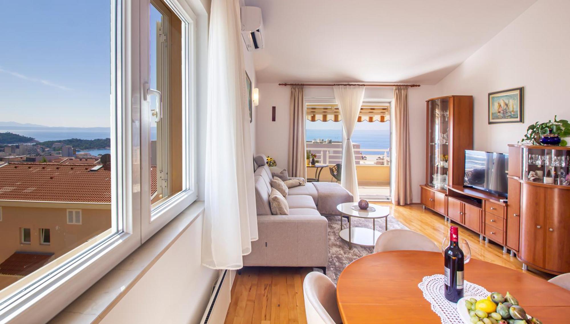Apartment Anita With Amazing Sea View Makarska Dış mekan fotoğraf